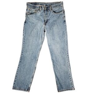 Levi's 550 Relaxed Fit Jeans Mens 32x30 Light Wash Blue Excellent Tapered Leg